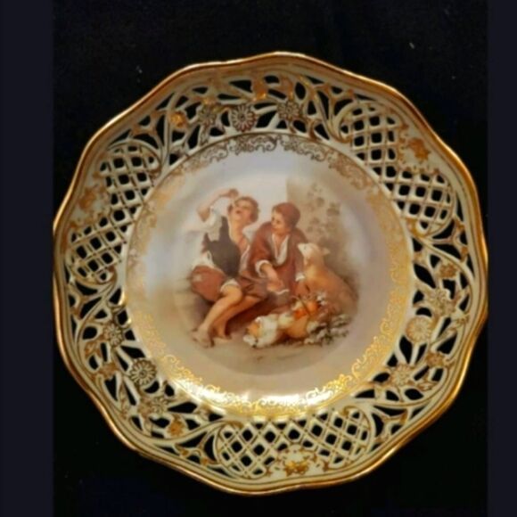 Schumann Arzberg Germany Hand Enameled Vintage "Candy Dish" - Picture 1 of 3